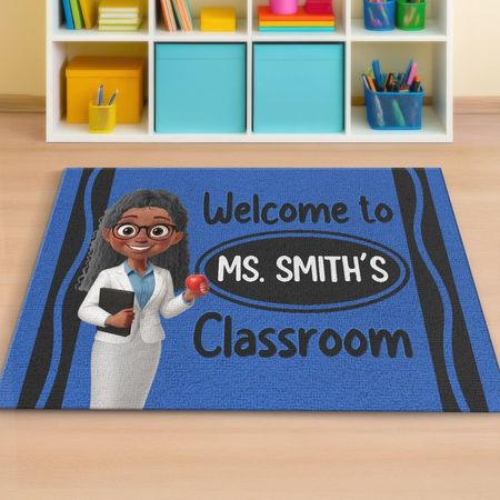 Custom Classroom Decor Decorative Mat - Personalized Back To School Gifts For Teachers - Where Young Minds Grow